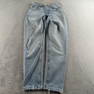 Vintage 90s Ikeda Jeans Womens 26 (Fits 24) Blue Light Wash Relaxed Straight
